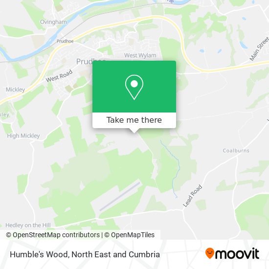 Humble's Wood map
