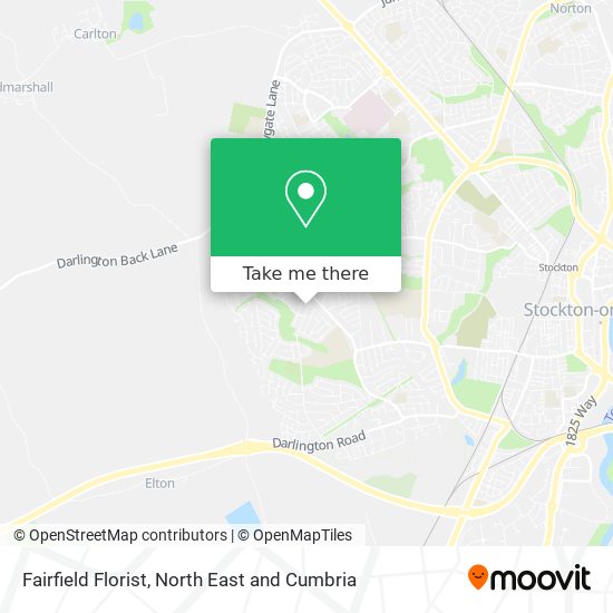 Fairfield Florist map