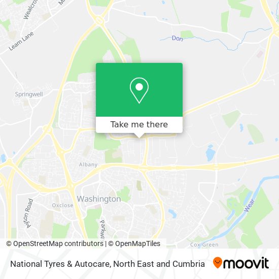 National Tyres & Autocare map