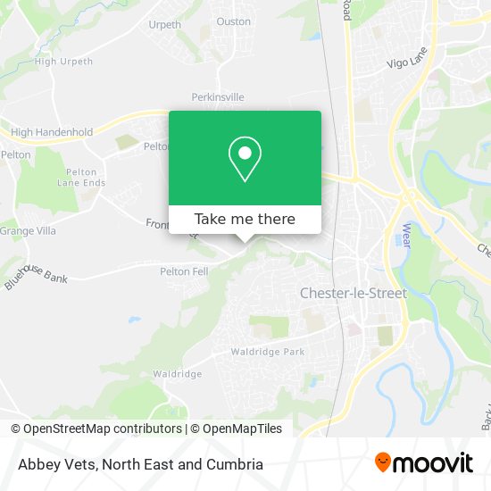 Abbey Vets map