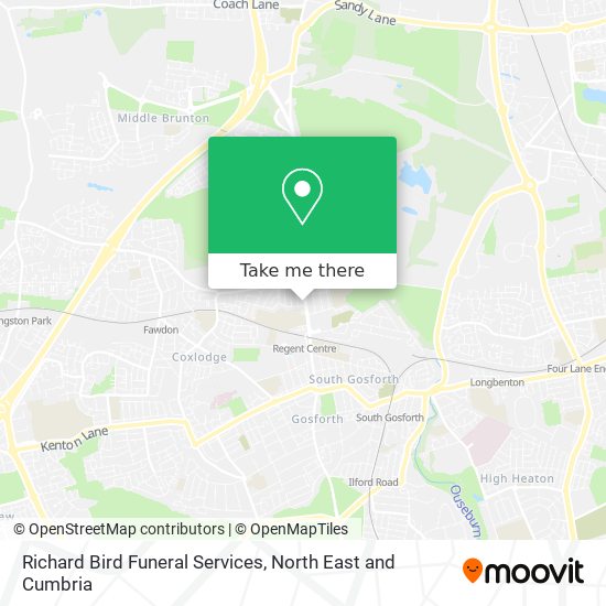 Richard Bird Funeral Services map