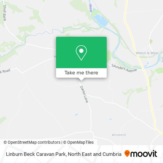 Linburn Beck Caravan Park map