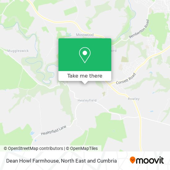 Dean Howl Farmhouse map