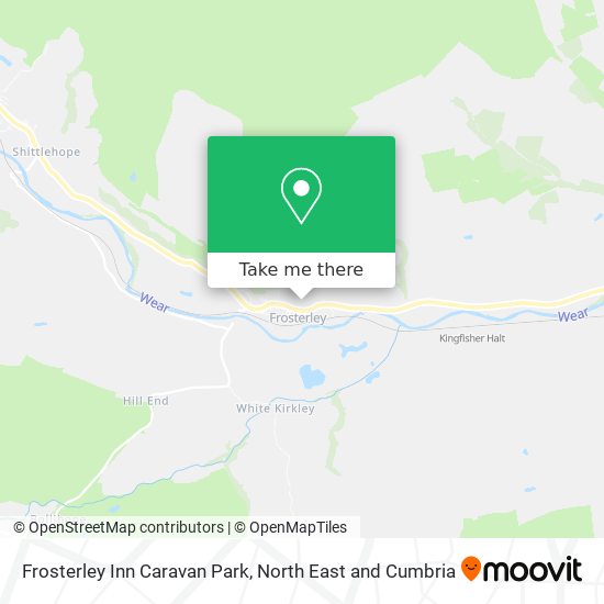 Frosterley Inn Caravan Park map