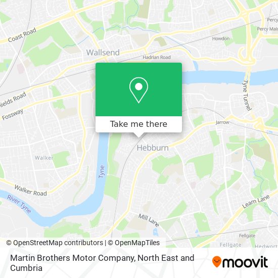 Martin Brothers Motor Company map
