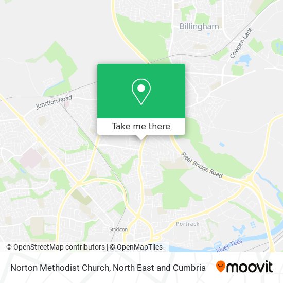 Norton Methodist Church map