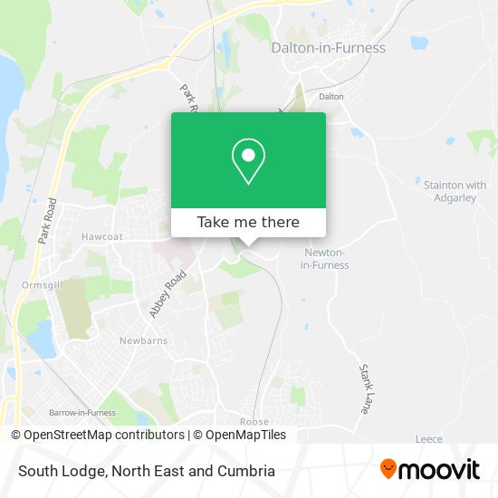 South Lodge map