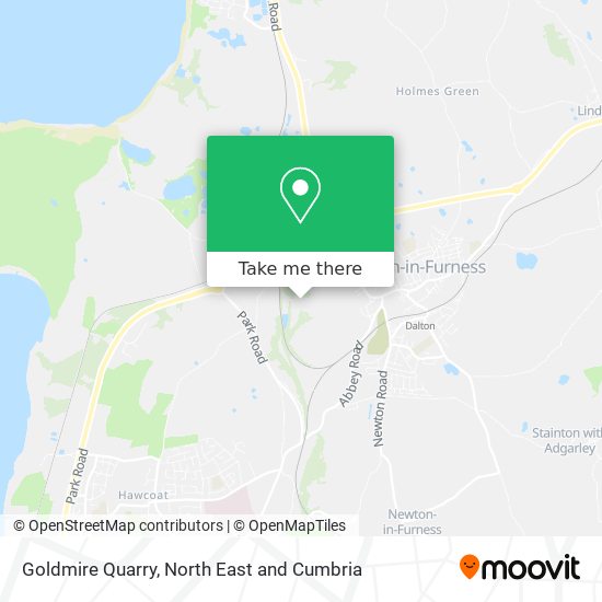 Goldmire Quarry map
