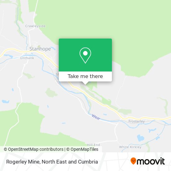 Rogerley Mine map