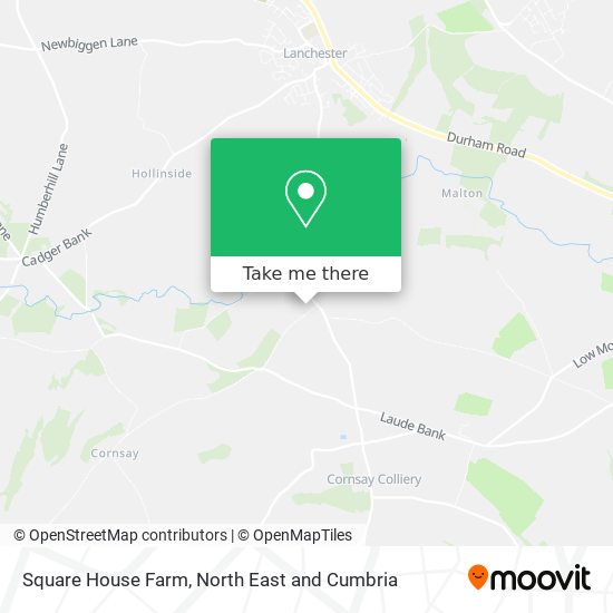 Square House Farm map