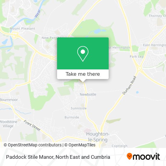 Paddock Stile Manor map