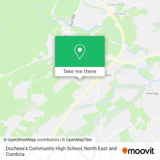 Duchess's Community High School map