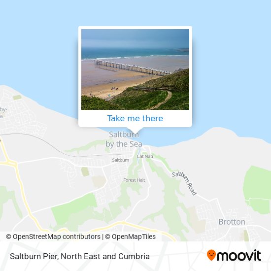 Saltburn Pier map