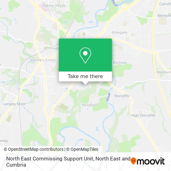 North East Commissing Support Unit map
