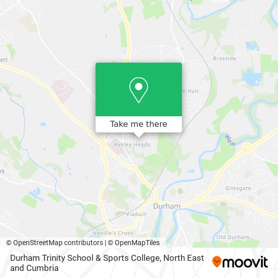 Durham Trinity School & Sports College map