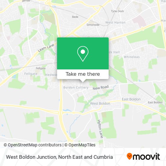 West Boldon Junction map