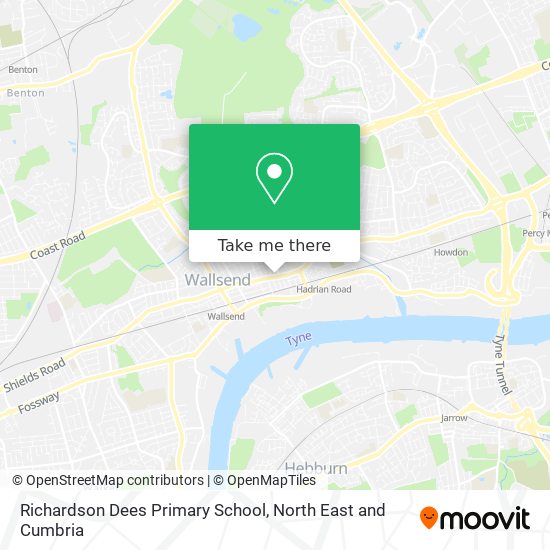 Richardson Dees Primary School map