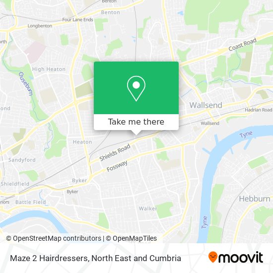 Maze 2 Hairdressers map