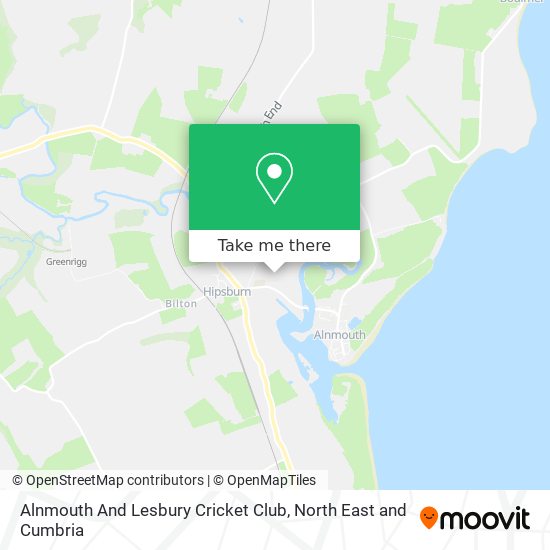 Alnmouth And Lesbury Cricket Club map