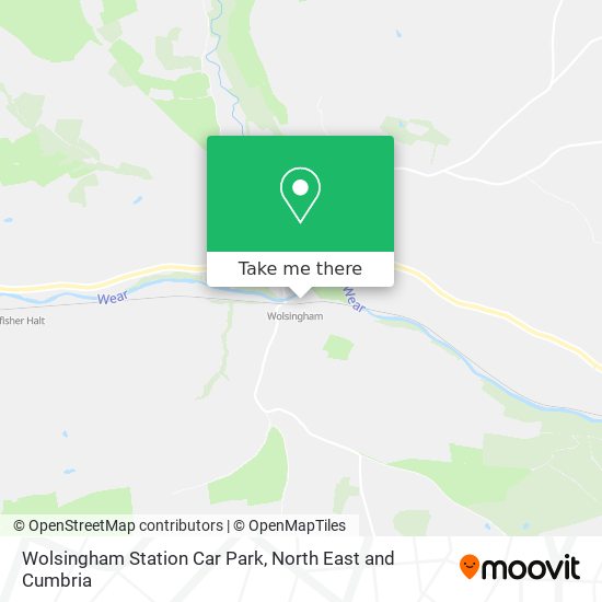 Wolsingham Station Car Park map