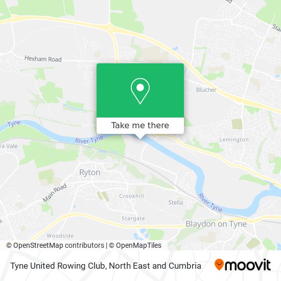 Tyne United Rowing Club map