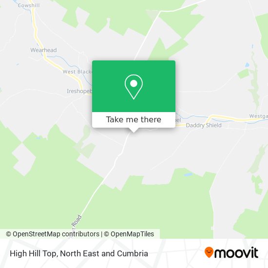 High Hill Top map