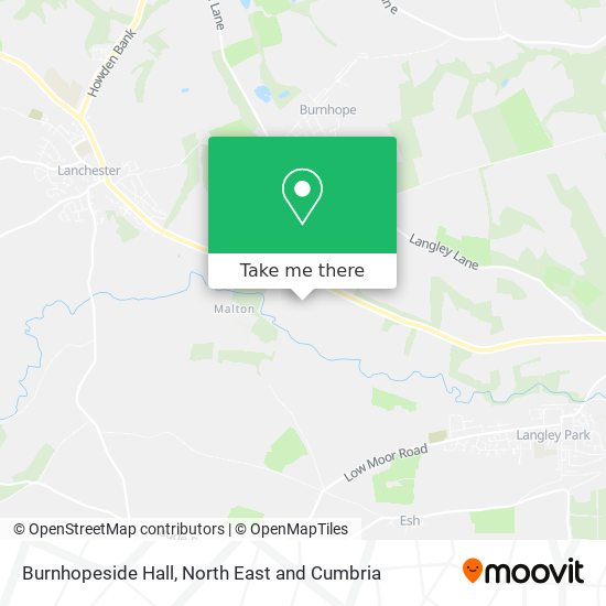 Burnhopeside Hall map