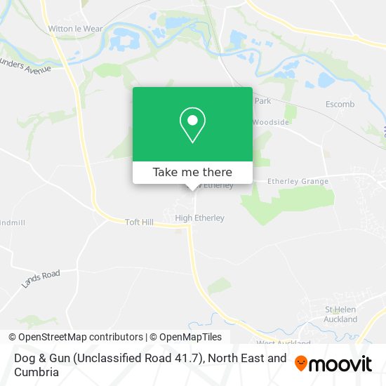 Dog & Gun (Unclassified Road 41.7) map