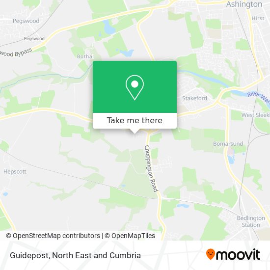 Guidepost map