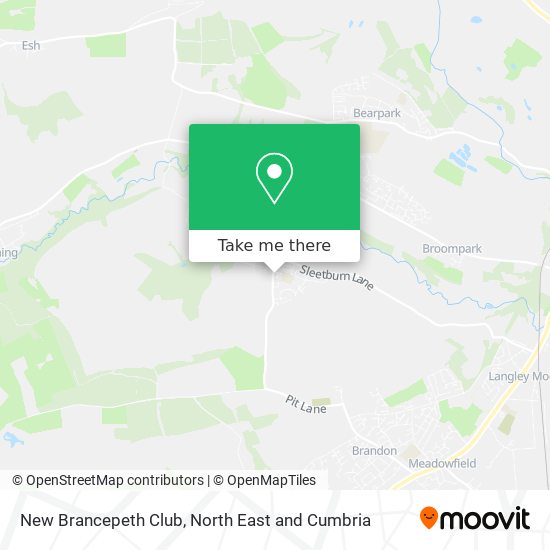 New Brancepeth Club map