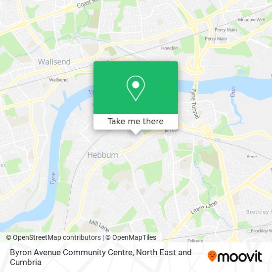 Byron Avenue Community Centre map