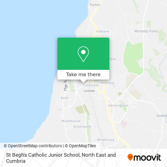 St Begh's Catholic Junior School map