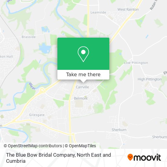 The Blue Bow Bridal Company map