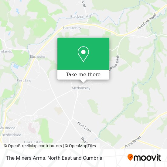 The Miners Arms map