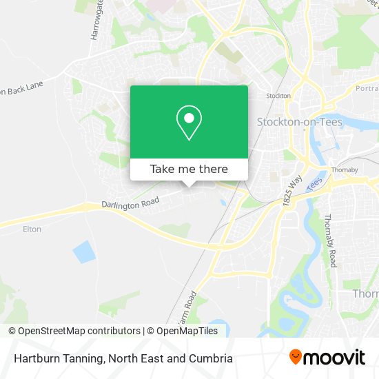 Hartburn Tanning map
