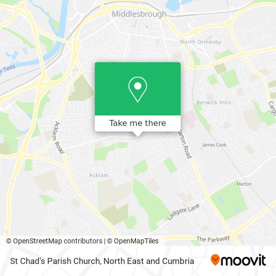 St Chad's Parish Church map