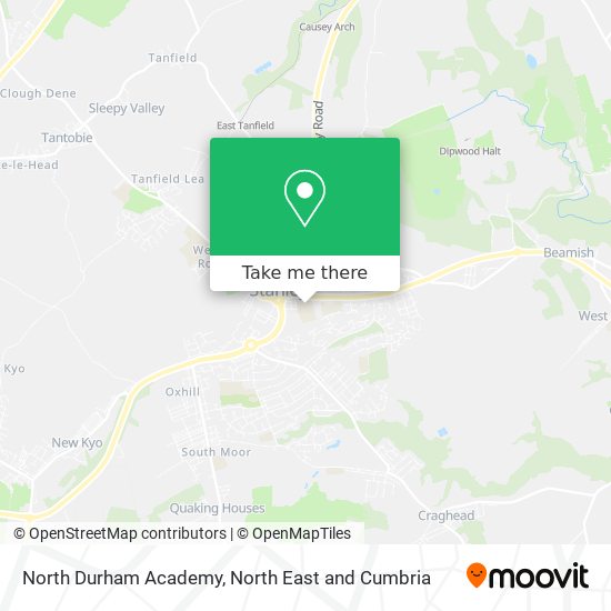 North Durham Academy map