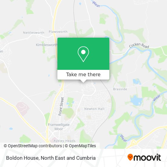 Boldon House map