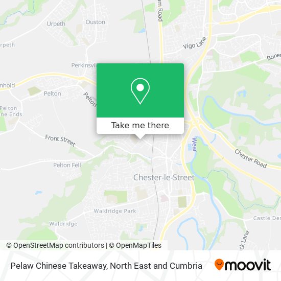 Pelaw Chinese Takeaway map