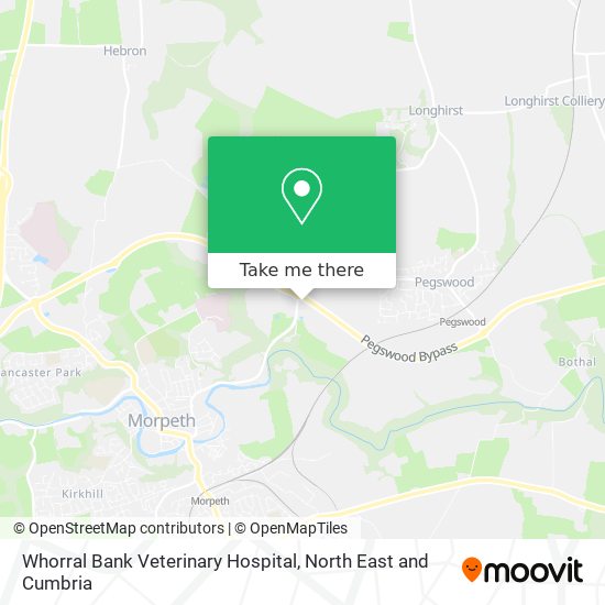 Whorral Bank Veterinary Hospital map