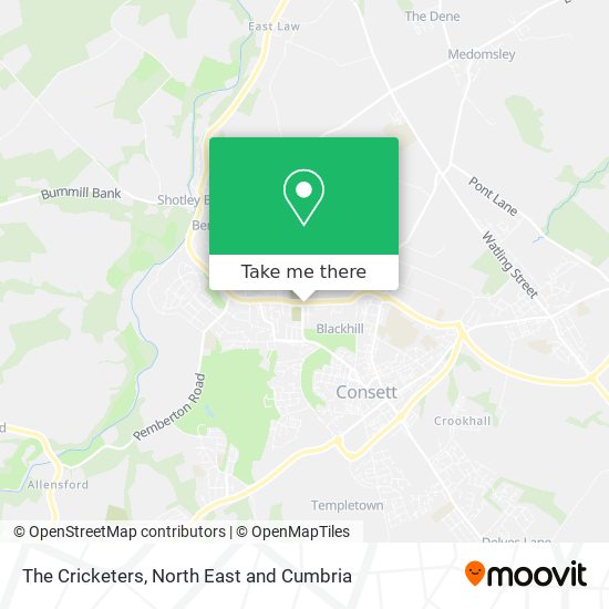 The Cricketers map