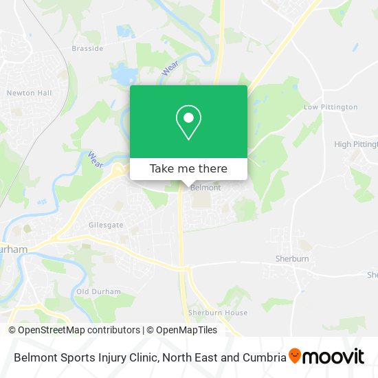 Belmont Sports Injury Clinic map