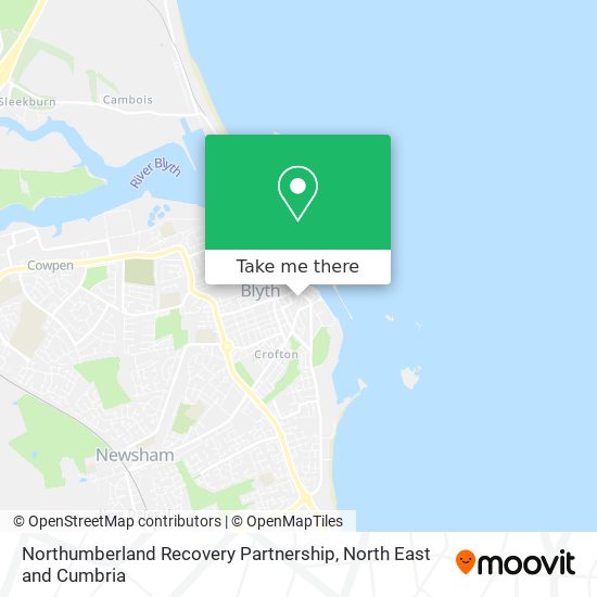 Northumberland Recovery Partnership map