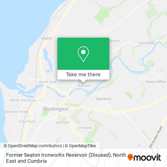 Former Seaton Ironworks Reservoir (Disused) map