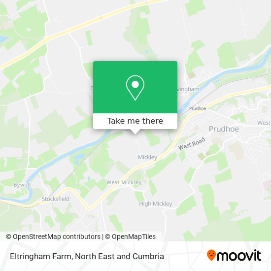 Eltringham Farm map