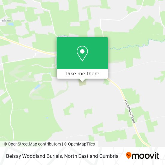 Belsay Woodland Burials map