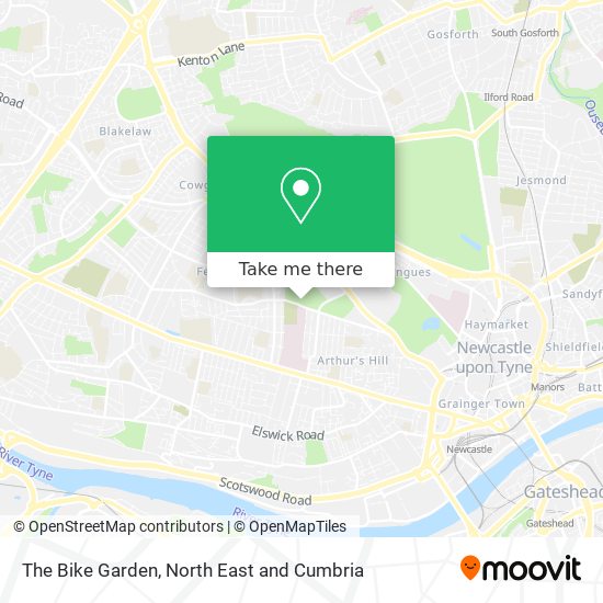 The Bike Garden map
