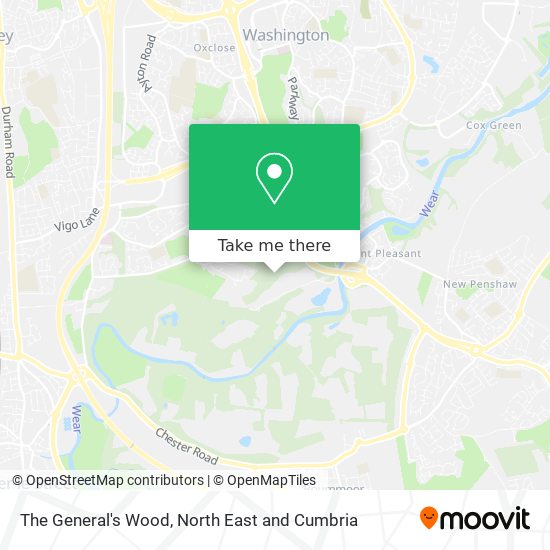The General's Wood map