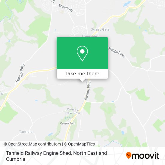 Tanfield Railway Engine Shed map