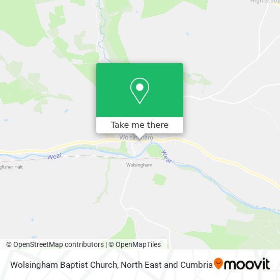 Wolsingham Baptist Church map